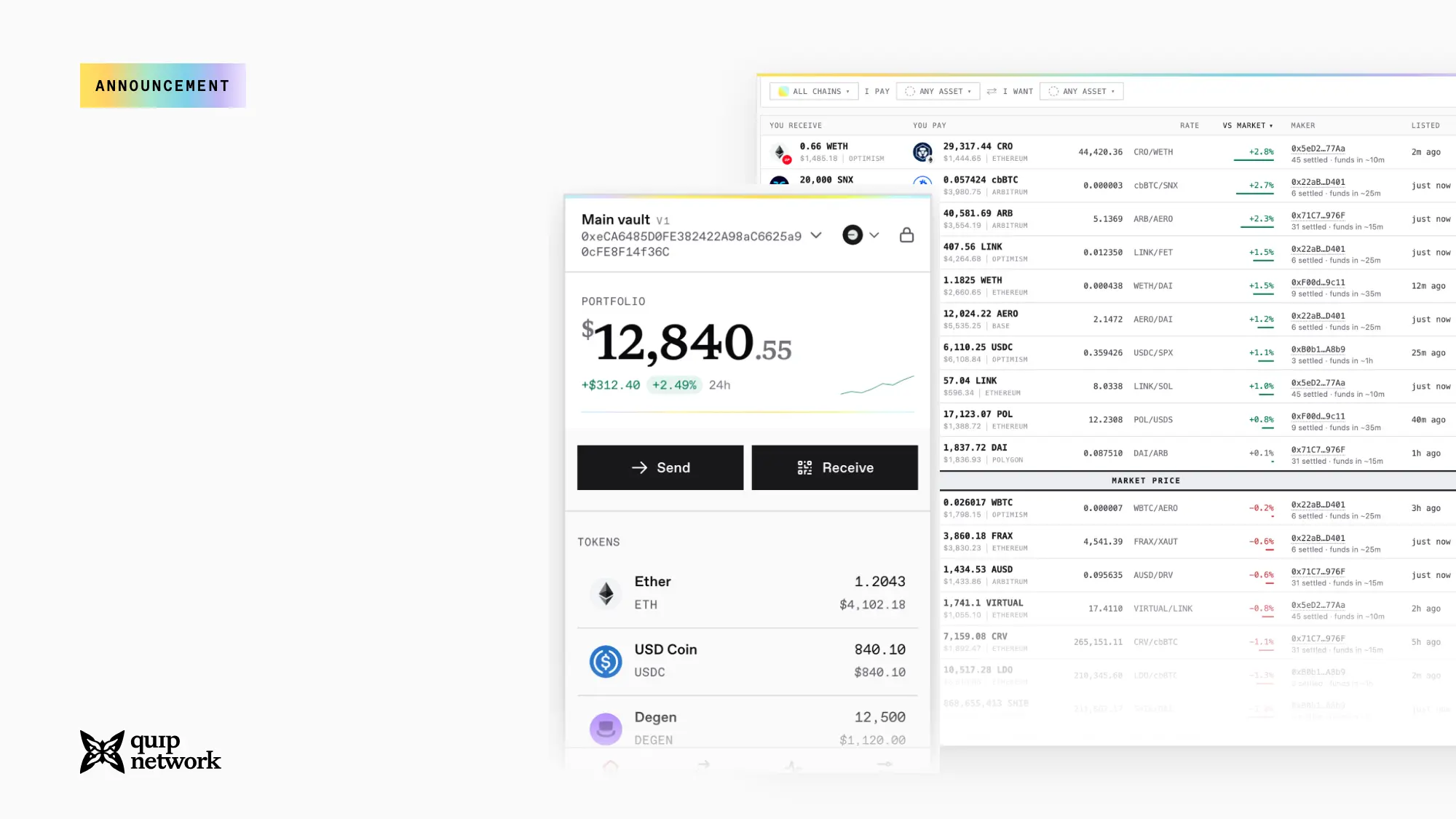 QuipSwap Is Live: Post-Quantum Swaps Anywhere to Anywhere